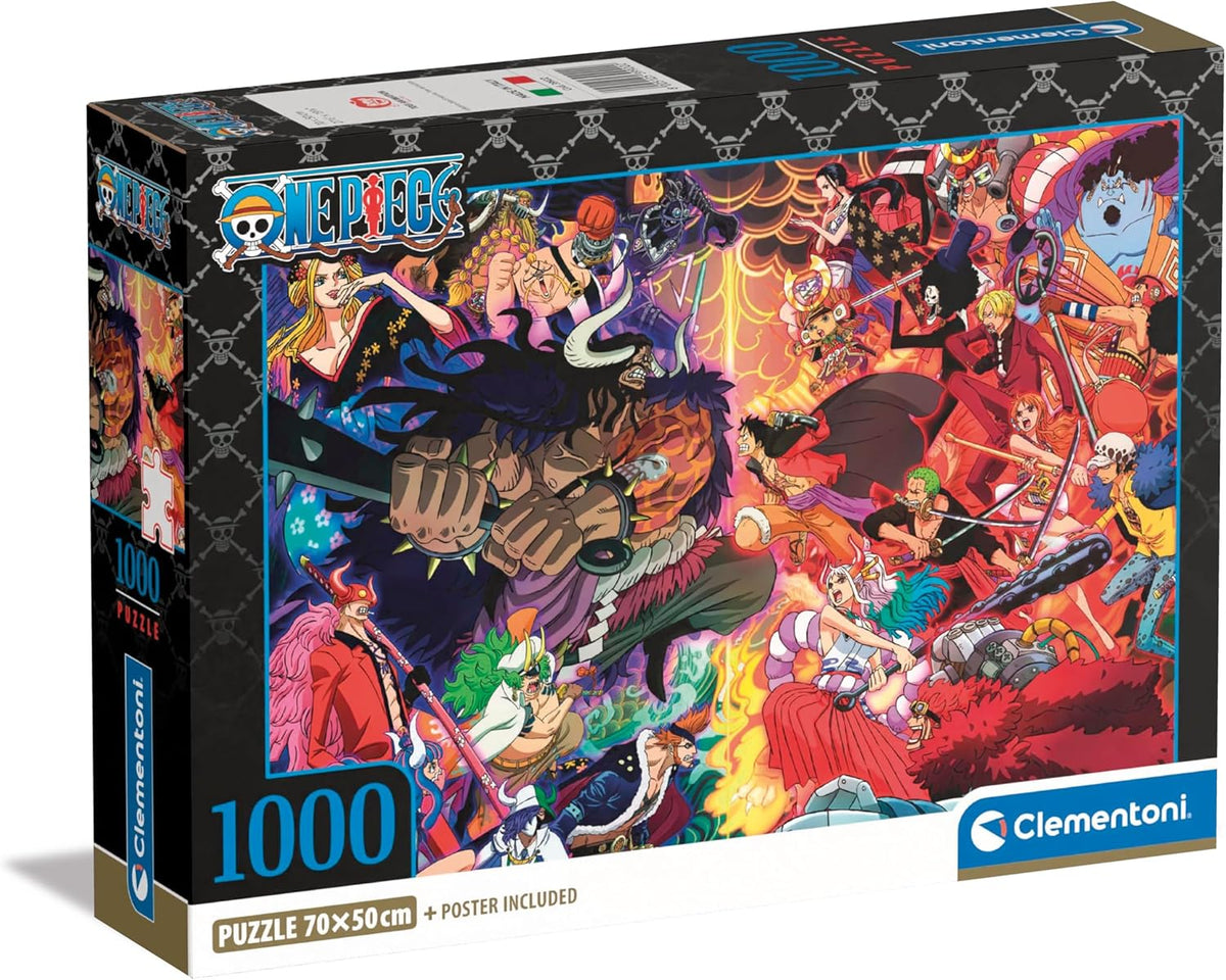 One Piece Puzzle de 1000 peças com póster